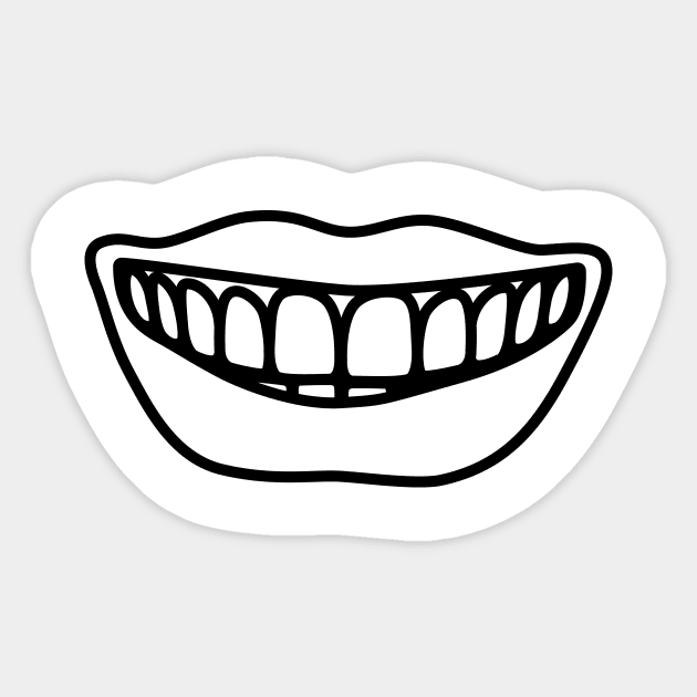 smiling lips Sticker by AlexanderZam